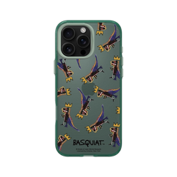 iPhone 16 Pro Max Clear  巴斯奇亞 Jean-Michel Basquiat 小恐龍-拼貼款