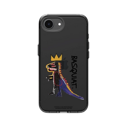 iPhone 16e Clear  巴斯奇亞 Jean-Michel Basquiat 小恐龍