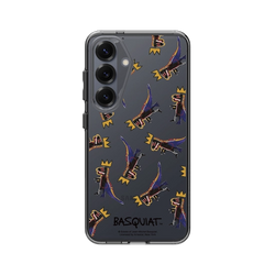 Galaxy S25 Clear  巴斯奇亞 Jean-Michel Basquiat 小恐龍-拼貼款