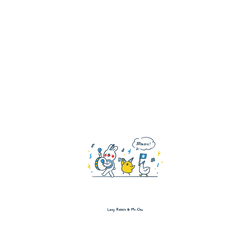 iPhone 12 / 12 Pro Clear  懶散兔與啾先生 music!