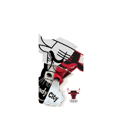 iPhone 12 / 12 Pro Clear Case (MagSafe 兼容)  NBA 拼接系列-芝加哥公牛 Chicago Bulls - Style Mix