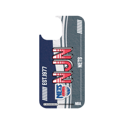 犀牛盾Clear Case防摔背蓋手機殼 - iPhone 12/12 Pro - 【聯名設計款】 - NBA - 復古球員卡-紐澤西籃網 New Jersey Nets - Vintage Card