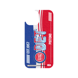 iPhone 12 / 12 Pro Clear Case (MagSafe 兼容)  NBA 復古球員卡-底特律活塞 Detroit Pistons - Vintage Card