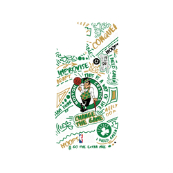 iPhone 12 / 12 Pro Clear Case (MagSafe 兼容)  NBA 塗鴉系列-波士頓塞爾提克 Boston Celtics - Graffiti