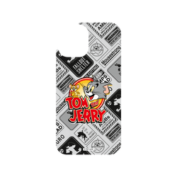 犀牛盾Clear Case防摔背蓋手機殼 - iPhone 12/12 Pro - 【聯名設計款】 - 湯姆貓與傑利鼠 Tom and Jerry - 貼紙系列 - 復古LOGO