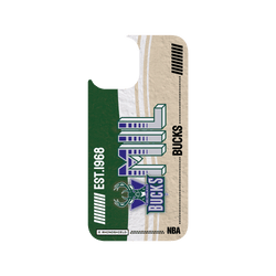 iPhone 12 Pro Max Clear Case (MagSafe 兼容)  NBA 復古球員卡-密爾瓦基公鹿 Milwaukee Bucks - Vintage Card