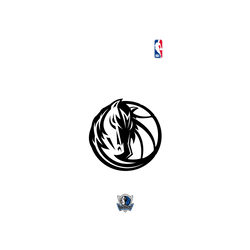 iPhone 13 Pro Clear Case (MagSafe 兼容)  NBA B&W-達拉斯獨行俠 Dallas Mavericks B&W