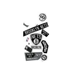 iPhone 13 Pro Clear Case (MagSafe 兼容)  NBA 拼貼系列-布魯克林籃網 Brooklyn Nets - Collage
