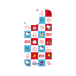 犀牛盾Clear Case防摔背蓋手機殼 - iPhone 13 Pro Max - 【聯名設計款】 - Hello Kitty - 格紋小物