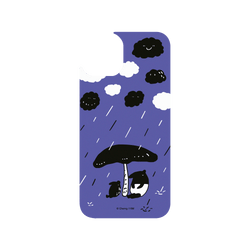 犀牛盾Clear Case防摔背蓋手機殼 - iPhone 13 - 【聯名設計款】 - 馬來貘 Laimo - 下雨了(紫色款)
