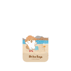 犀牛盾Clear Case防摔背蓋手機殼 - iPhone 13 - 【聯名設計款】 - 柴語錄 Shiba Says - 一起玩沙吧!