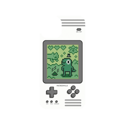 犀牛盾Clear Case防摔背蓋手機殼 - iPhone 14 - 【聯名設計款】 - 怪奇事物所 Incrediville - 8-bit所長飼育家