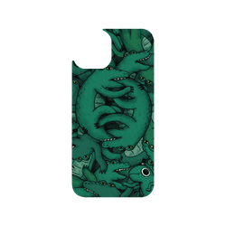 犀牛盾Clear Case防摔背蓋手機殼 - iPhone 14 - 【聯名設計款】 - 怪奇事物所 Incrediville - 肥尾鱷魚密集恐懼症