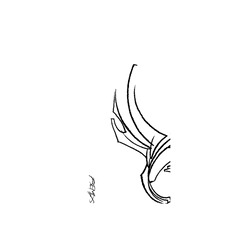 犀牛盾Clear Case防摔背蓋手機殼 - iPhone 14 - 【聯名設計款】 - REMIX - Sketchy Wing by @fromraytothebay