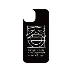 iPhone 14 Clear Case (MagSafe 兼容)  KID KID笑臉-草稿素描款