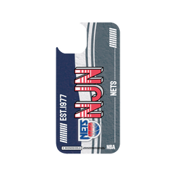 犀牛盾Clear Case防摔背蓋手機殼 - iPhone 14 - 【聯名設計款】 - NBA - 復古球員卡-紐澤西籃網 New Jersey Nets - Vintage Card