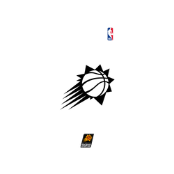 iPhone 14 Clear Case (MagSafe 兼容)  NBA B&W-鳳凰城太陽 Phoenix Suns B&W