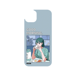 犀牛盾Clear Case防摔背蓋手機殼 - iPhone 14 Plus - 【聯名設計款】 - 子凡 Zzifan_z - 早安女孩
