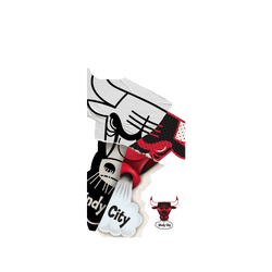 iPhone 14 Plus Clear Case (MagSafe 兼容)  NBA 拼接系列-芝加哥公牛 Chicago Bulls - Style Mix