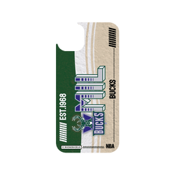 iPhone 14 Plus Clear Case (MagSafe 兼容)  NBA 復古球員卡-密爾瓦基公鹿 Milwaukee Bucks - Vintage Card