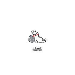 iPhone 14 Pro Clear  懶散兔與啾先生 讓我躺著