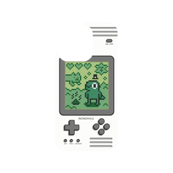 犀牛盾Clear Case防摔背蓋手機殼 - iPhone 14 Pro - 【聯名設計款】 - 怪奇事物所 Incrediville - 8-bit所長飼育家