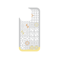 iPhone 14 Pro Clear Case (MagSafe 兼容)  老屋顏 台灣經典鐵窗花 - 南