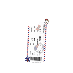 犀牛盾Clear Case防摔背蓋手機殼 - iPhone 14 Pro - 【聯名設計款】 - Hello Kitty - 機票