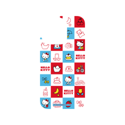犀牛盾Clear (MagSafe 兼容)防摔背蓋手機殼 - iPhone 14 Pro - 【聯名設計款】 - Hello Kitty - 格紋小物
