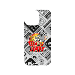 犀牛盾Clear Case防摔背蓋手機殼 - iPhone 14 Pro Max - 【聯名設計款】 - 湯姆貓與傑利鼠 Tom and Jerry - 貼紙系列 - 復古LOGO