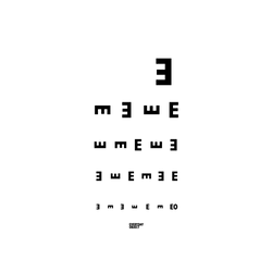 犀牛盾Clear Case防摔背蓋手機殼 - iPhone 15 - 【聯名設計款】 - Everyday Object - EO 視力測驗(黑字)