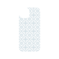 犀牛盾Clear (MagSafe 兼容)防摔背蓋手機殼 - iPhone 15 - 【聯名設計款】 - 印花樂 - 玻璃海棠/透明藍灰