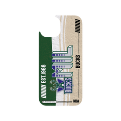 iPhone 15 Clear Case (MagSafe 兼容)  NBA 復古球員卡-密爾瓦基公鹿 Milwaukee Bucks - Vintage Card