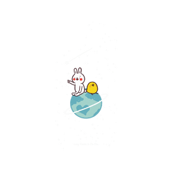 iPhone 15 Plus Clear  懶散兔與啾先生 小宇宙