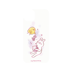 iPhone 15 Plus Clear (MagSafe 兼容)  懶散兔與啾先生 金魚