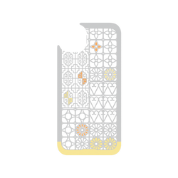 iPhone 15 Plus Clear Case (MagSafe 兼容)  老屋顏 台灣經典鐵窗花 - 南