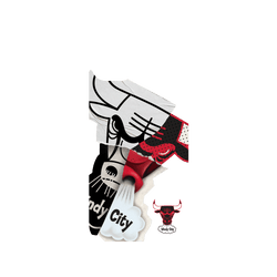 iPhone 15 Plus Clear Case (MagSafe 兼容)  NBA 拼接系列-芝加哥公牛 Chicago Bulls - Style Mix