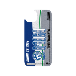 iPhone 15 Plus Clear Case (MagSafe 兼容)  NBA 復古球員卡-明尼蘇達灰狼 Minnesota Timberwolves - Vintage Card