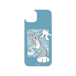 犀牛盾Clear Case防摔背蓋手機殼 - iPhone 15 Plus - 【聯名設計款】 - 樂一通 Looney Tunes - 亂花系列-兔巴哥