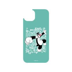 犀牛盾Clear Case防摔背蓋手機殼 - iPhone 15 Plus - 【聯名設計款】 - 樂一通 Looney Tunes - 亂花系列-傻大貓