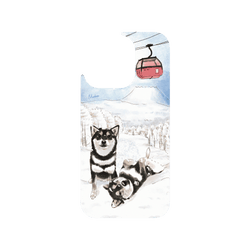犀牛盾Clear Case防摔背蓋手機殼 - iPhone 15 Pro - 【聯名設計款】 - 沐晨Muchen - 雪地黑柴