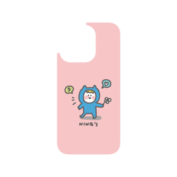 犀牛盾Clear Case防摔背蓋手機殼 - iPhone 15 Pro - 【聯名設計款】 - Ning - 粉色