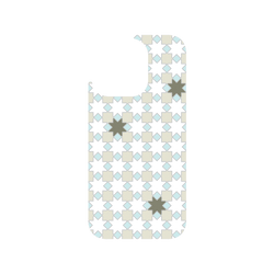 犀牛盾Clear (MagSafe 兼容)防摔背蓋手機殼 - iPhone 15 Pro - 【聯名設計款】 - 印花樂 - 老磁磚/背蓋星芒灰白