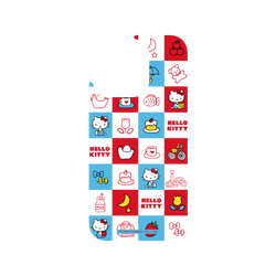 犀牛盾Clear (MagSafe 兼容)防摔背蓋手機殼 - iPhone 15 Pro - 【聯名設計款】 - Hello Kitty - 格紋小物