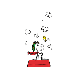 犀牛盾Clear Case防摔背蓋手機殼 - iPhone 15 Pro - 【聯名設計款】 - Snoopy 史努比 - 小小飛行員