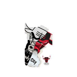 iPhone 15 Pro Clear Case (MagSafe 兼容)  NBA 拼接系列-芝加哥公牛 Chicago Bulls - Style Mix