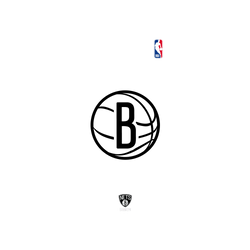 iPhone 15 Pro Clear Case (MagSafe 兼容)  NBA B&W-布魯克林籃網 Brooklyn Nets B&W - Light