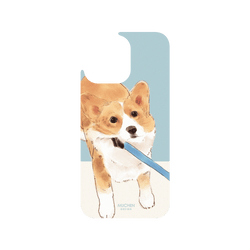 犀牛盾Clear Case防摔背蓋手機殼 - iPhone 15 Pro Max - 【聯名設計款】 - 沐晨Muchen - 拉住柯基