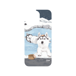 犀牛盾Clear Case防摔背蓋手機殼 - iPhone 15 Pro Max - 【聯名設計款】 - 沐晨Muchen - 溫泉二哈