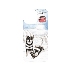 犀牛盾Clear Case防摔背蓋手機殼 - iPhone 15 Pro Max - 【聯名設計款】 - 沐晨Muchen - 雪地黑柴